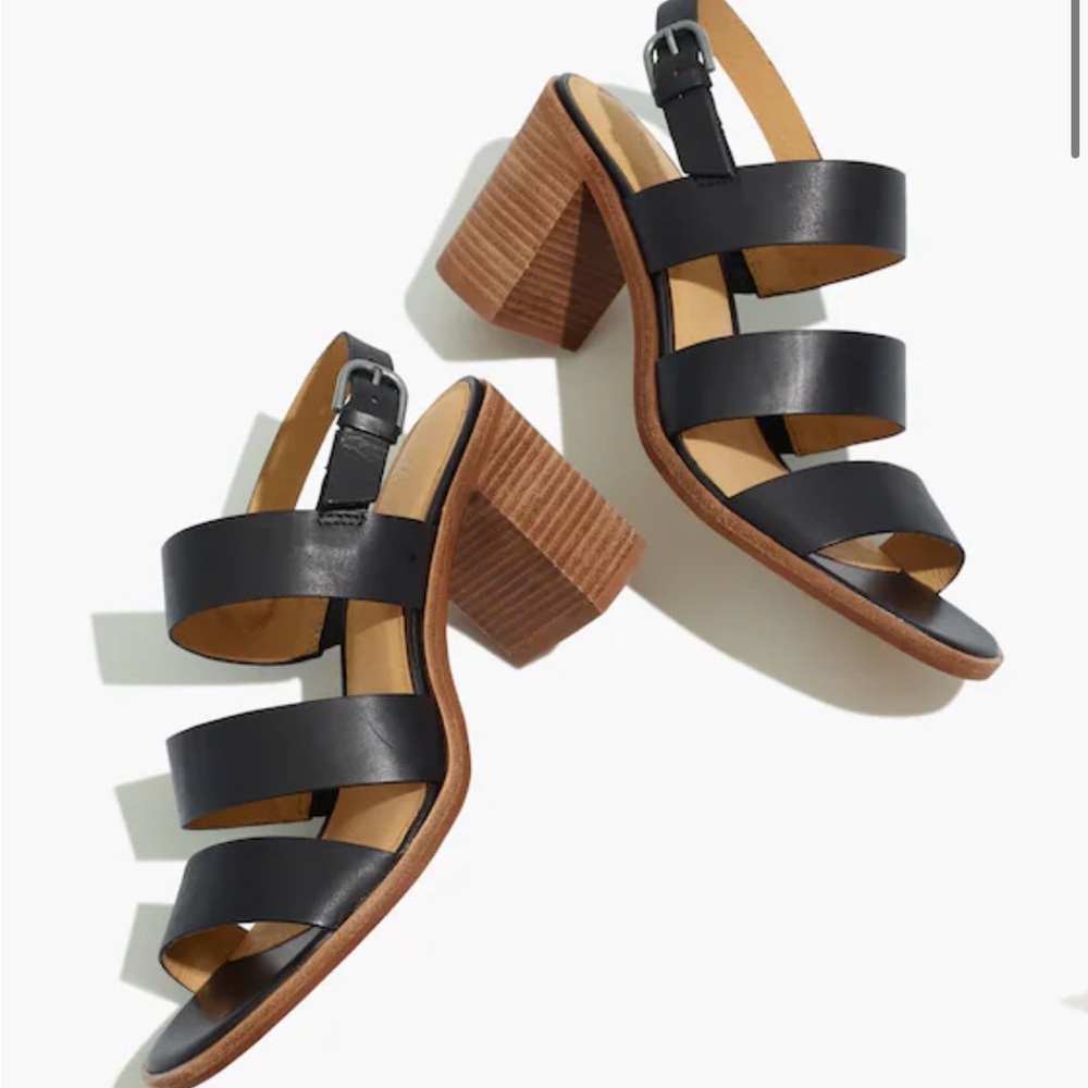 NWOT Madewell Abbi black heels